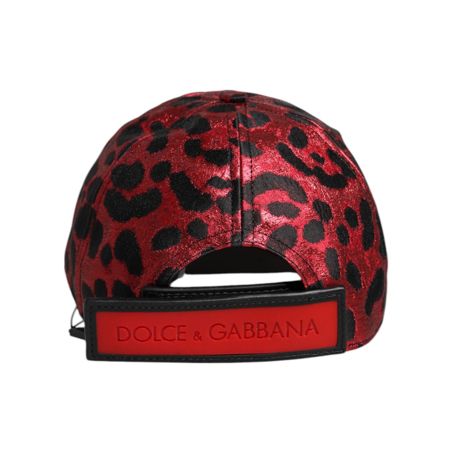 Dolce & Gabbana Red Leopard DG Logo 6 Panels Baseball Cap HAT9842-58