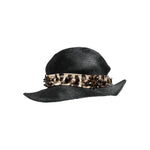 Dolce & Gabbana Black Straw Crystal Embellished Wide Brim Hat HAT9648-56