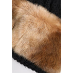 Dolce & Gabbana Black Brown Dyed Rabbit Real Fur Winter Beanie Hat HAT9704-57