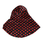Dolce & Gabbana Black Red Hearts Polyester Hat HAT9714-57