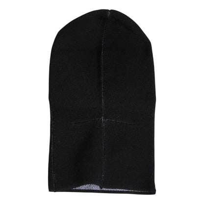 Dolce & Gabbana Black Cashmere Knitted Ski Mask Balaclava Hat