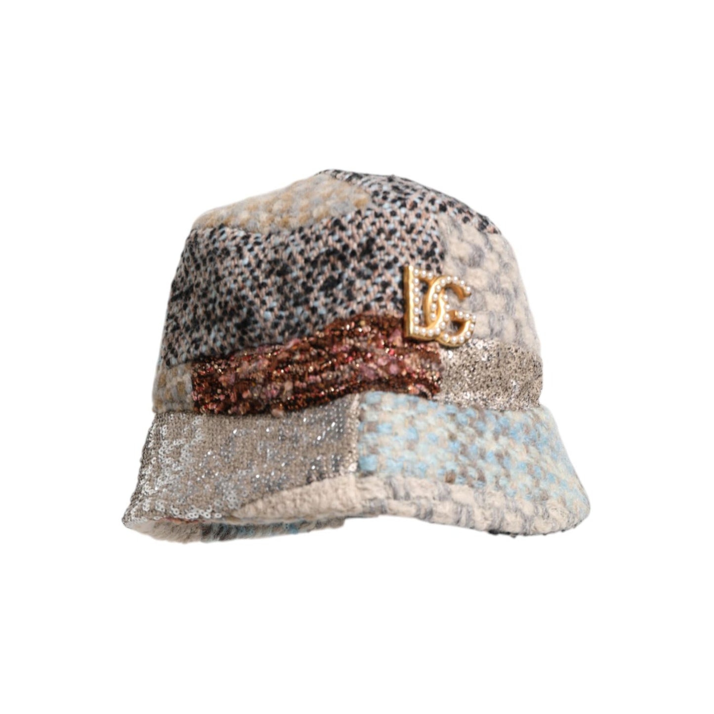 Dolce & Gabbana Multicolor Patchwork Embellished Bucket Hat HAT9741-57