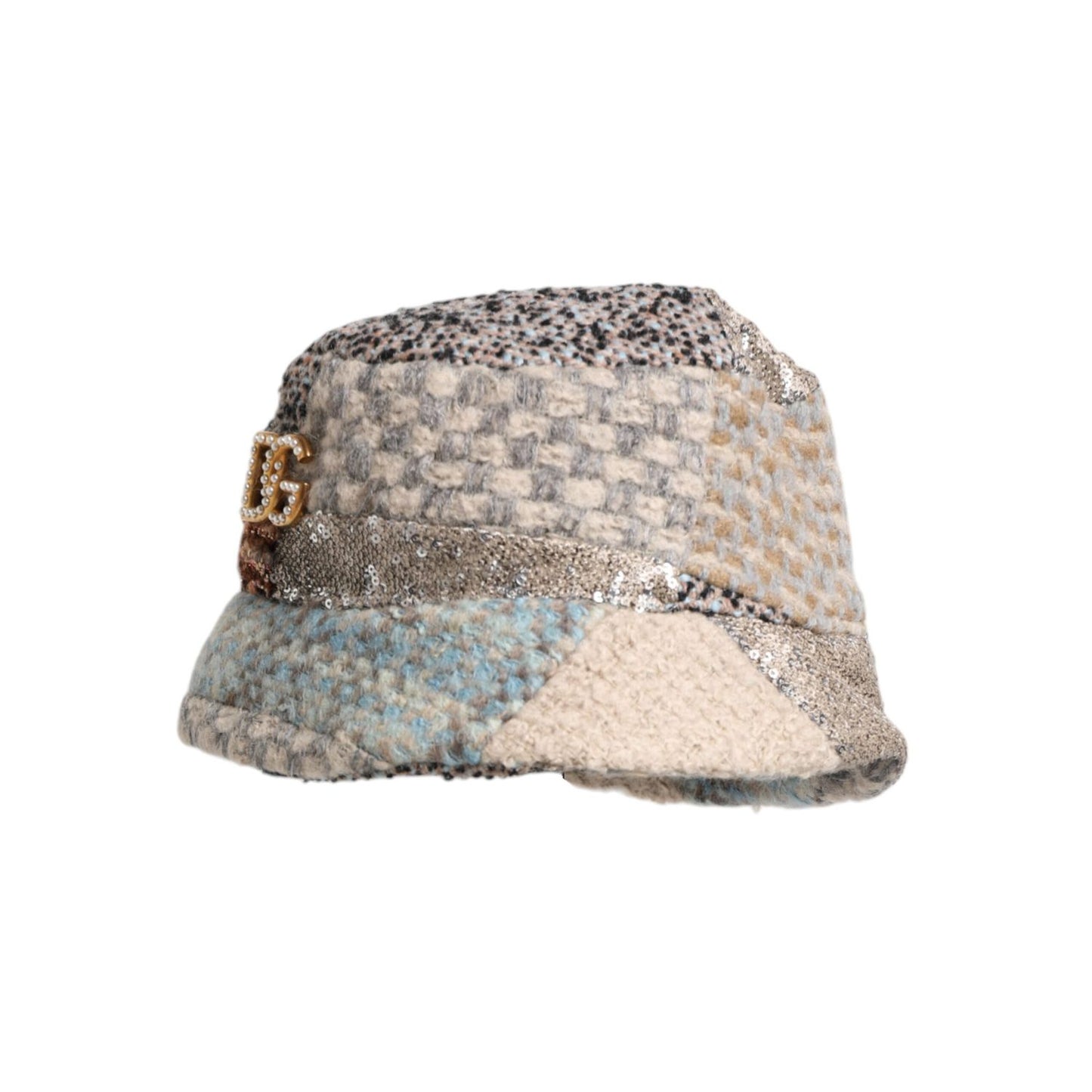 Dolce & Gabbana Multicolor Patchwork Embellished Bucket Hat HAT9741-57