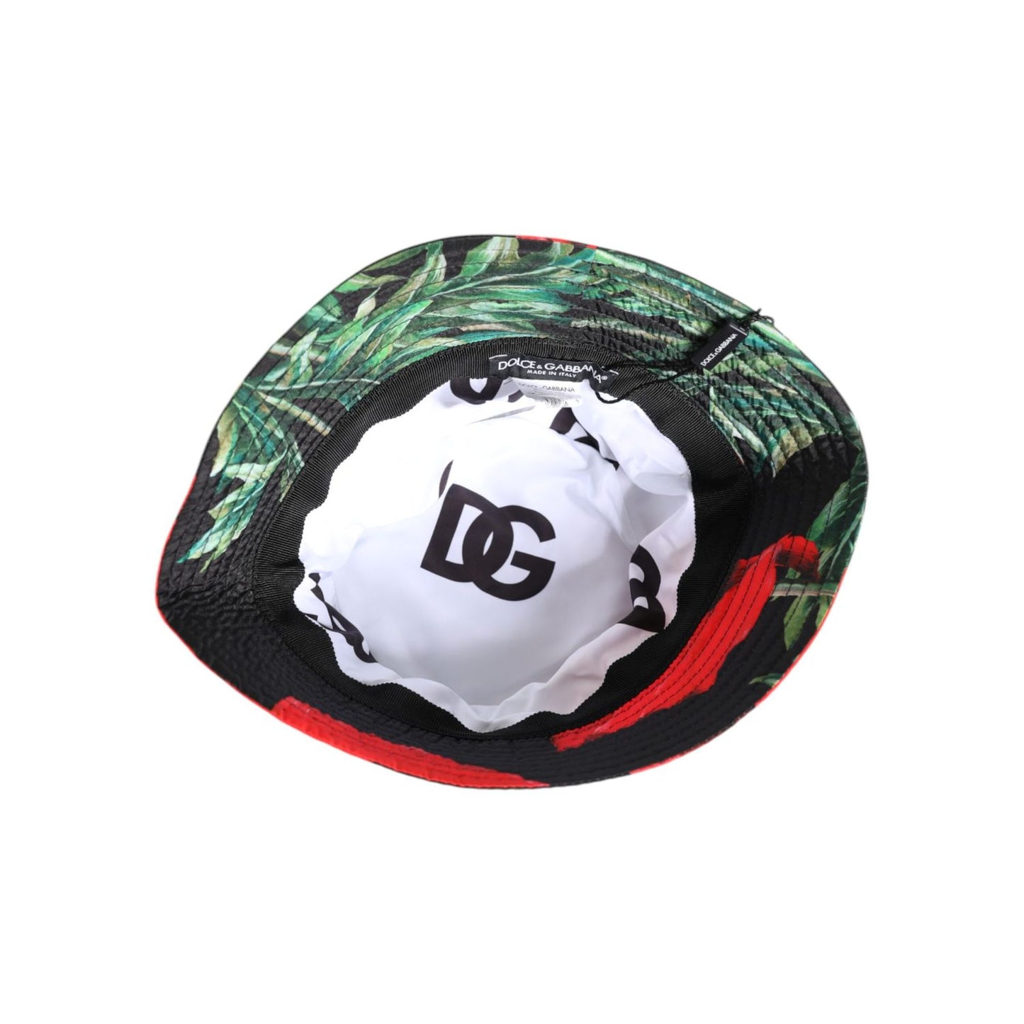 Dolce & Gabbana Multicolor DG Plaque Wide Brim Bucket Hat HAT9763-57