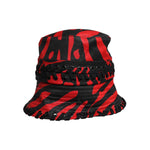 Dolce & Gabbana Black Red Stripe Polyester Wide Brim Bucket Hat HAT9800-57