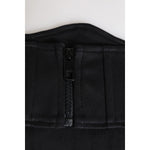Dolce & Gabbana Black Cotton Waist Tuxedo Belt Cummerbund HAT9816-40