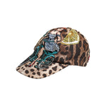 Dolce & Gabbana Brown Leopard Sequin Sicily Baseball Cap HAT9850-57
