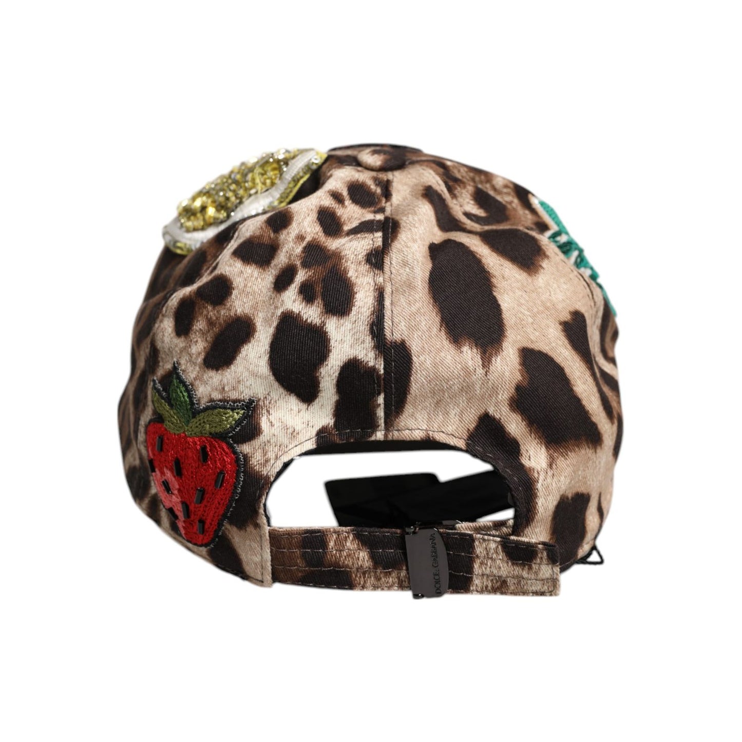 Dolce & Gabbana Brown Leopard Sequin Sicily Baseball Cap HAT9850-57