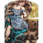 Dolce & Gabbana Brown Leopard Sequin Sicily Baseball Cap HAT9850-57