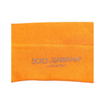 Dolce & Gabbana Orange Cotton Logo Over The Calf Socks SCS2232-L