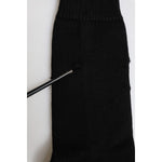 Dolce & Gabbana Black Solid Stretch Mid Calf Men Socks SCS2238-L