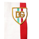 Dolce & Gabbana Multicolor Cotton DG Logo Patch Mid Calf Socks SCS2259-L