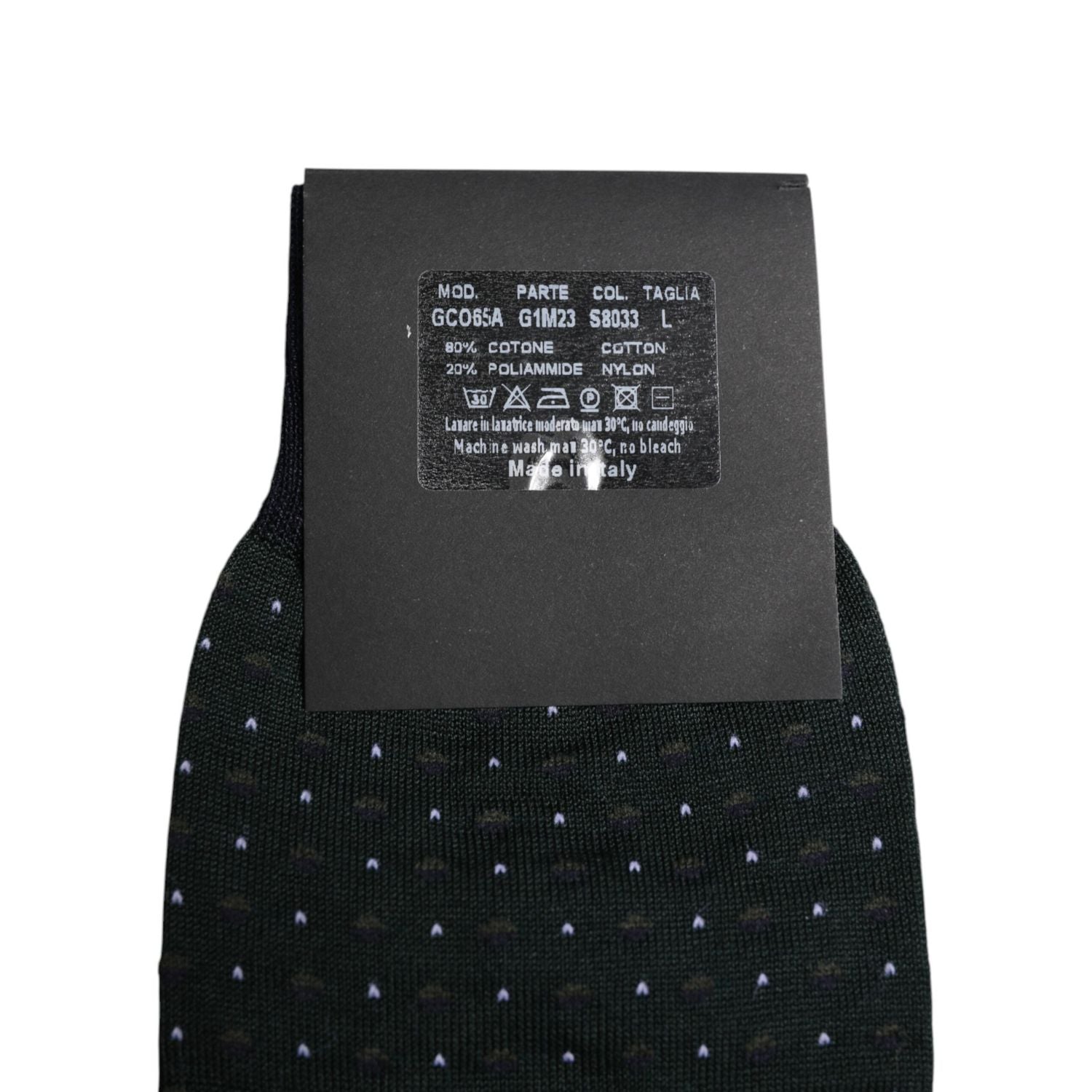 Dolce & Gabbana Black Polka Dots Cotton Mid Calf Socks