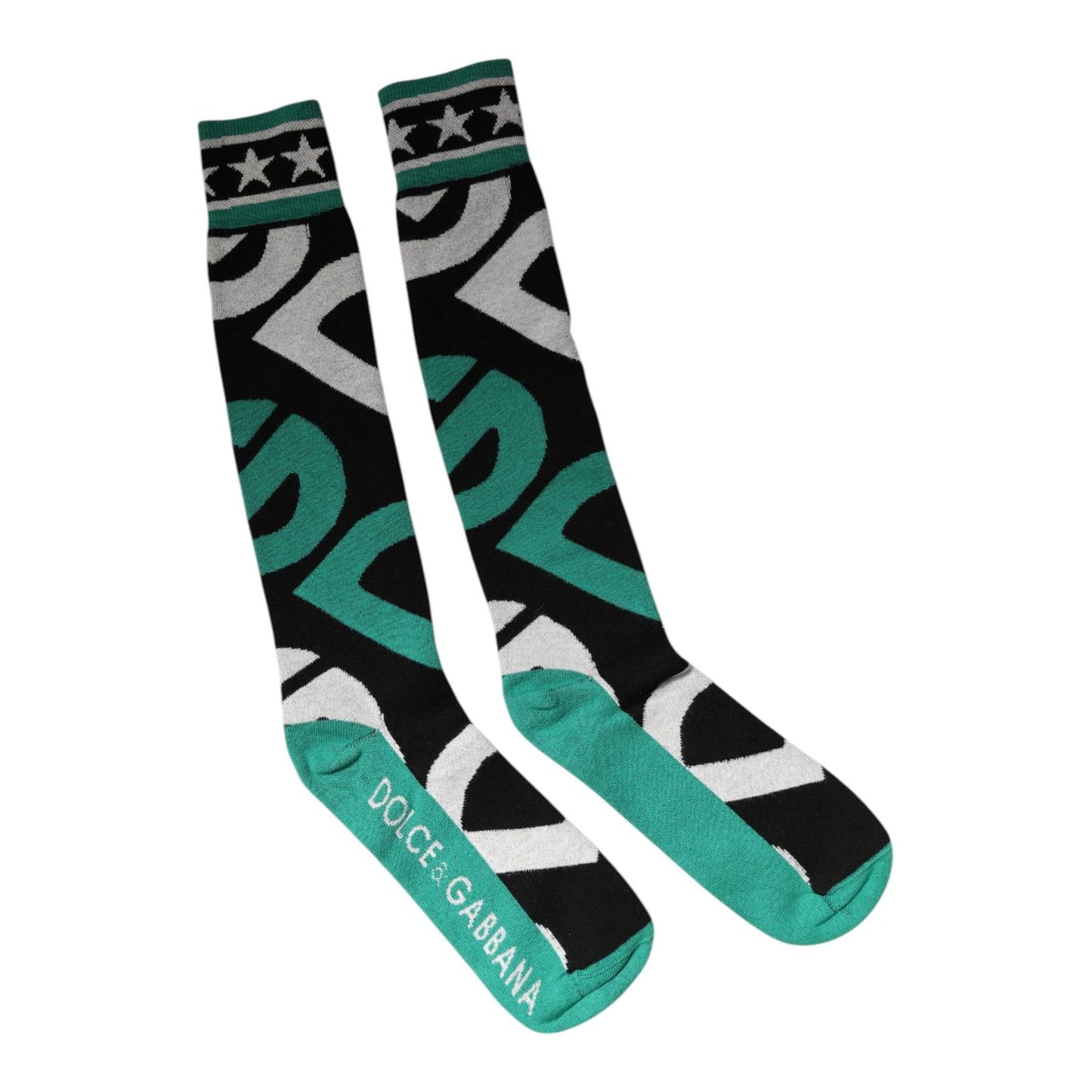 Dolce & Gabbana Multicolor Cotton Stretch Over Calf Socks SCS2258-M