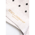 Dolce & Gabbana Gray Viscose Stretch Dotted Socks SCS2254-S