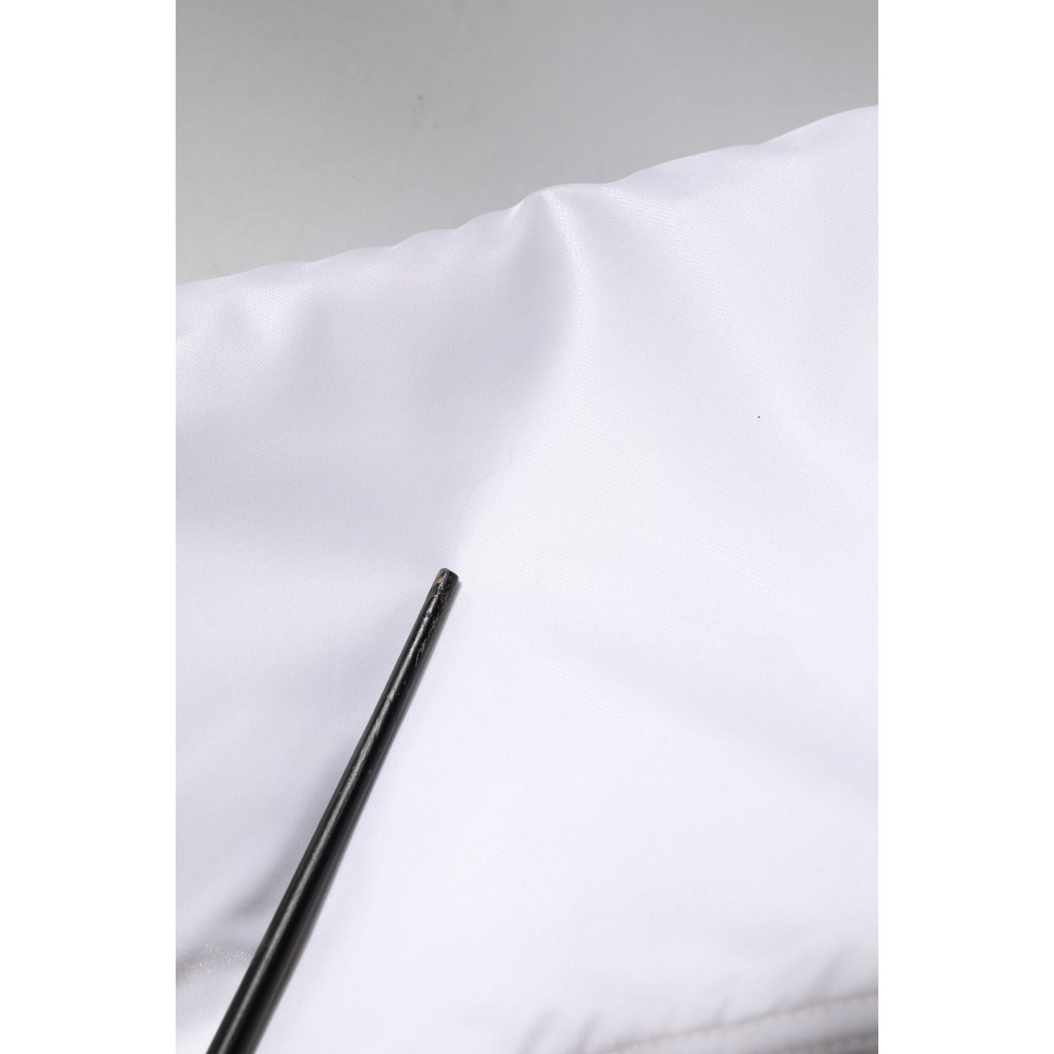 Dolce & Gabbana White Nylon Full Zip Cropped Bomber Jacket