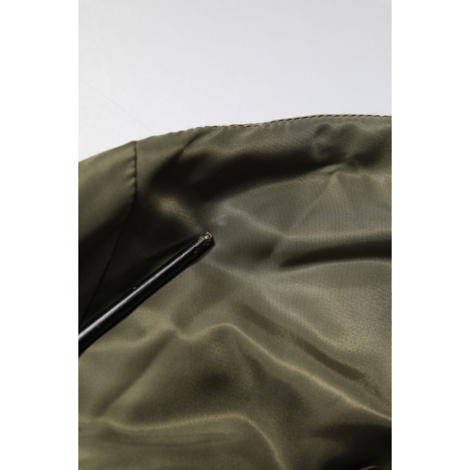 Dolce & Gabbana Green Nylon Full Zip Men Bomber Jacket