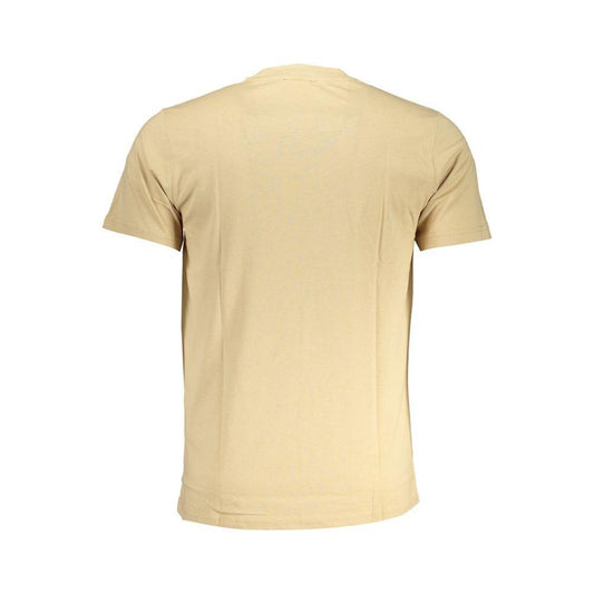 Cavalli Class Beige Cotton T-Shirt