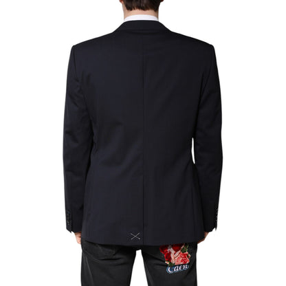 Dolce & Gabbana Black MARTINI Single Breasted Coat Blazer
