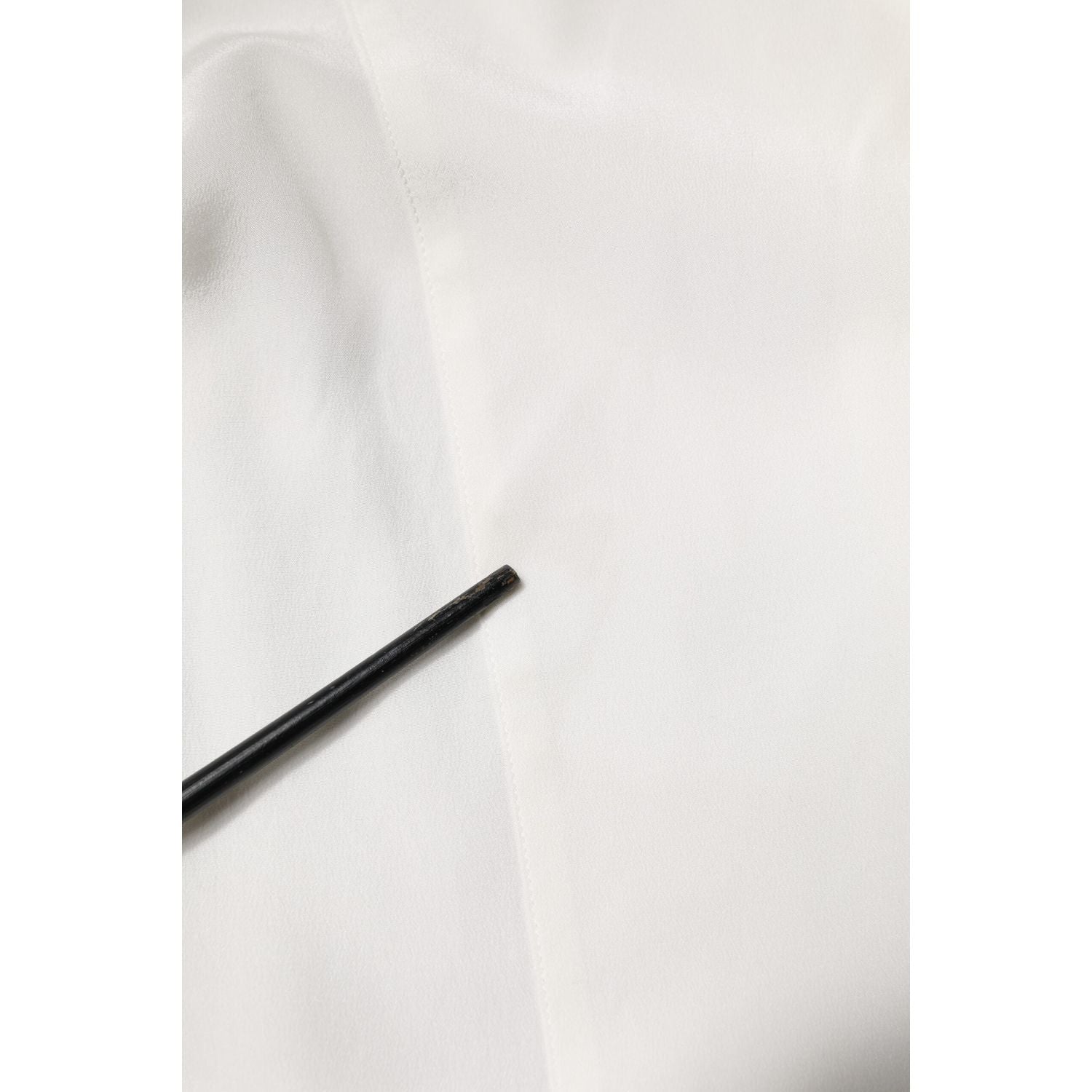 Dolce & Gabbana White Silk GOLD Dress Formal Collared Shirt