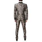 Dolce & Gabbana Multicolor Jacquard Single Breasted 3 Piece Suit