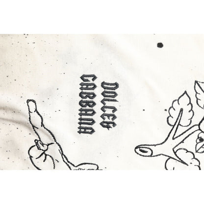 Dolce & Gabbana White Logo Angel Print Women Pullover Sweater