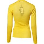 Dolce & Gabbana Yellow Polyester Women Pullover Top Sweater
