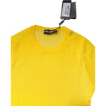 Dolce & Gabbana Yellow Polyester Women Pullover Top Sweater