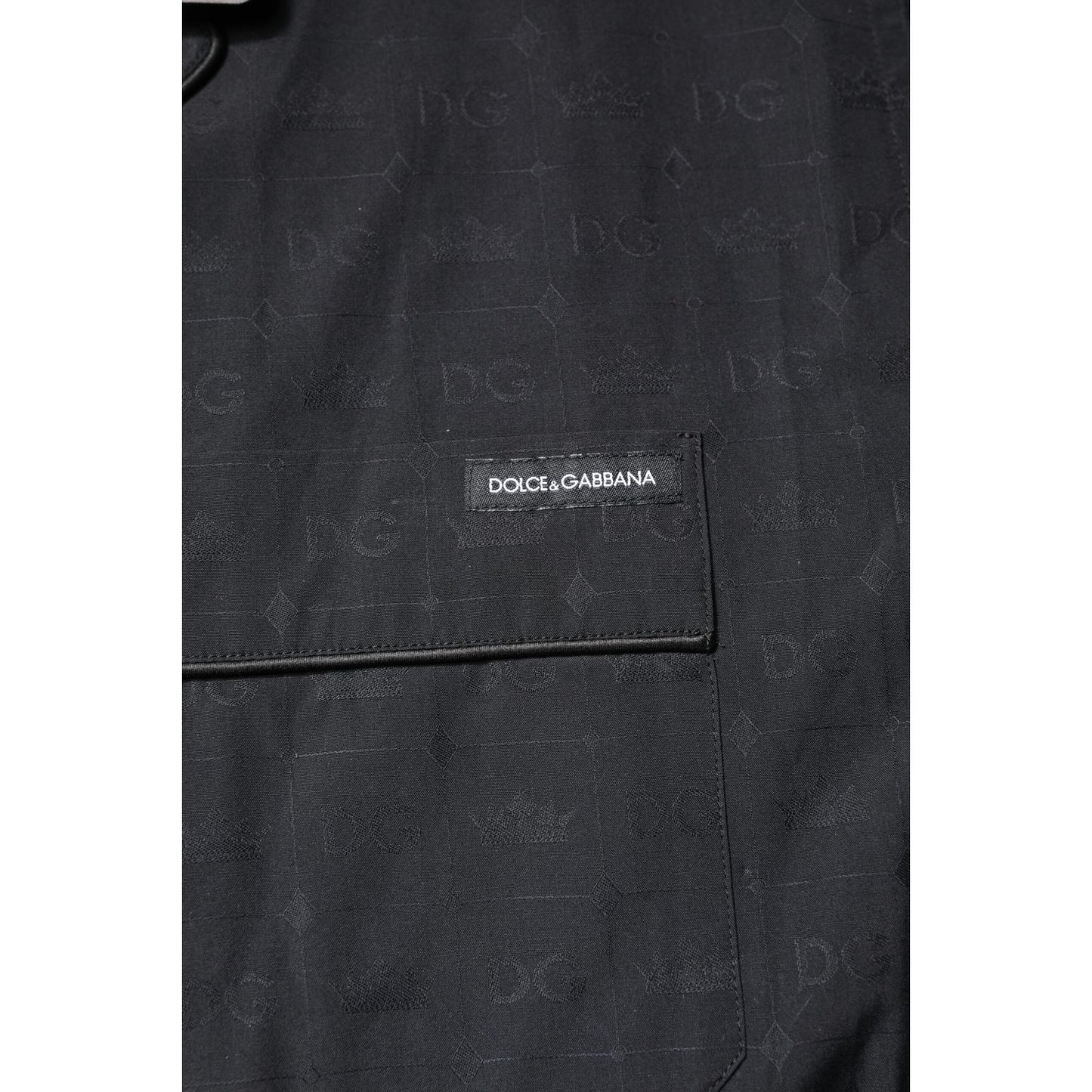 Dolce & Gabbana Black Cotton Men Pajama Set Sleepwear