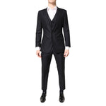 Dolce & Gabbana Blue MARTINI Wool Formal 3 Piece Suit KOS2128-48