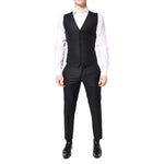Dolce & Gabbana Blue MARTINI Wool Formal 3 Piece Suit KOS2128-48