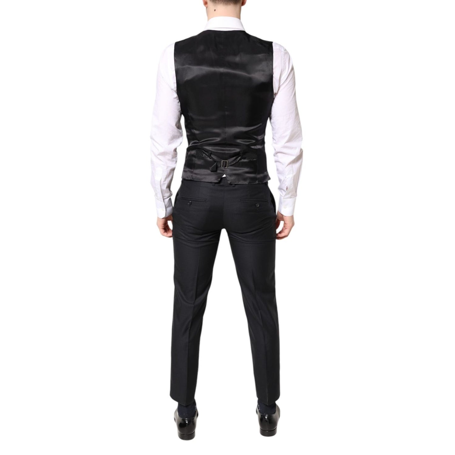 Dolce & Gabbana Blue MARTINI Wool Formal 3 Piece Suit KOS2128-48