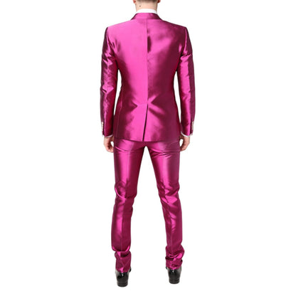 Dolce & Gabbana Pink SICILIA Double Breasted 3 Piece Suit