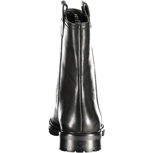Ralph Lauren Black Leather Women Boot
