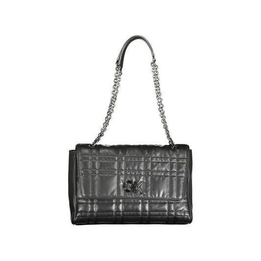 Calvin Klein Black Polyester Women Handbag CA-36943