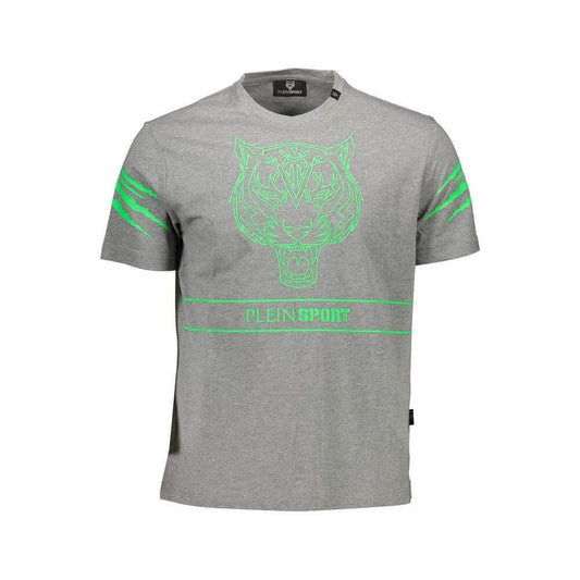 Plein Sport Brown Cotton Men T-Shirt