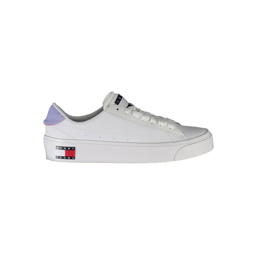 Tommy Hilfiger White Polyester Sneaker