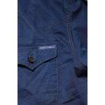 Dolce & Gabbana Blue Cotton GOLD Long Sleeves Casual Shirt