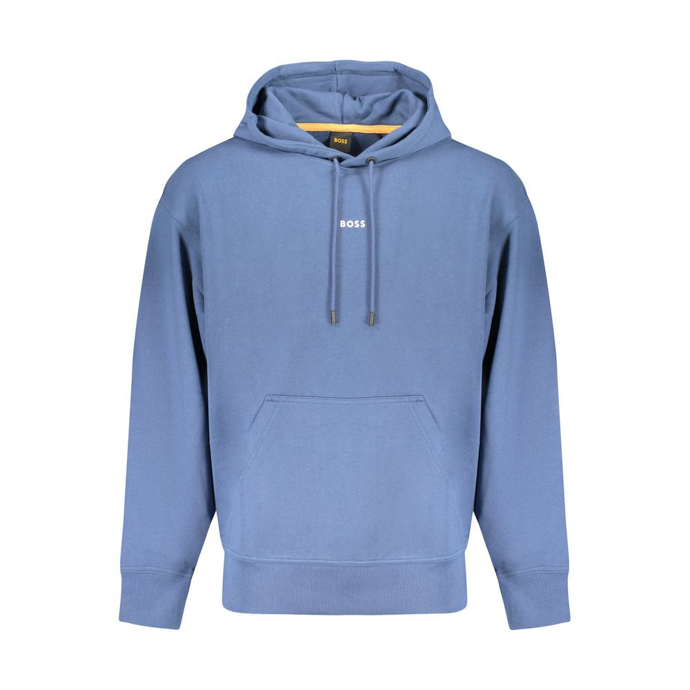 Hugo Boss Blue Cotton Men Sweater