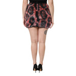 Dolce & Gabbana Multicolor Plush High Waist Mini Skirt
