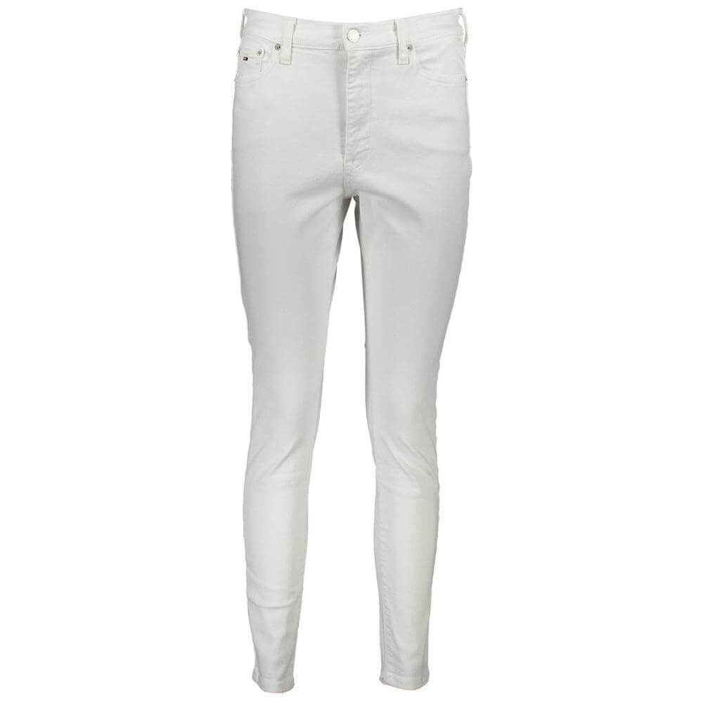 Tommy Hilfiger White Cotton Women Jeans TO-37657-W25 | L30