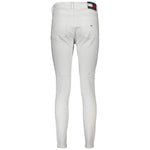 Tommy Hilfiger White Cotton Women Jeans TO-37657-W25 | L30
