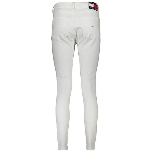 Tommy Hilfiger White Cotton Women Jeans