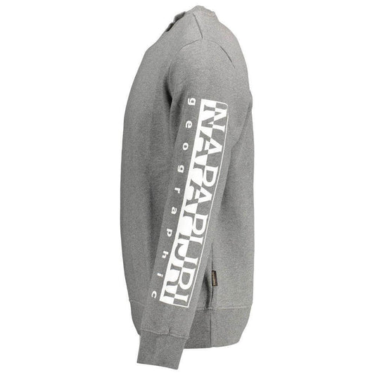 Napapijri Brown Cotton Men Sweater