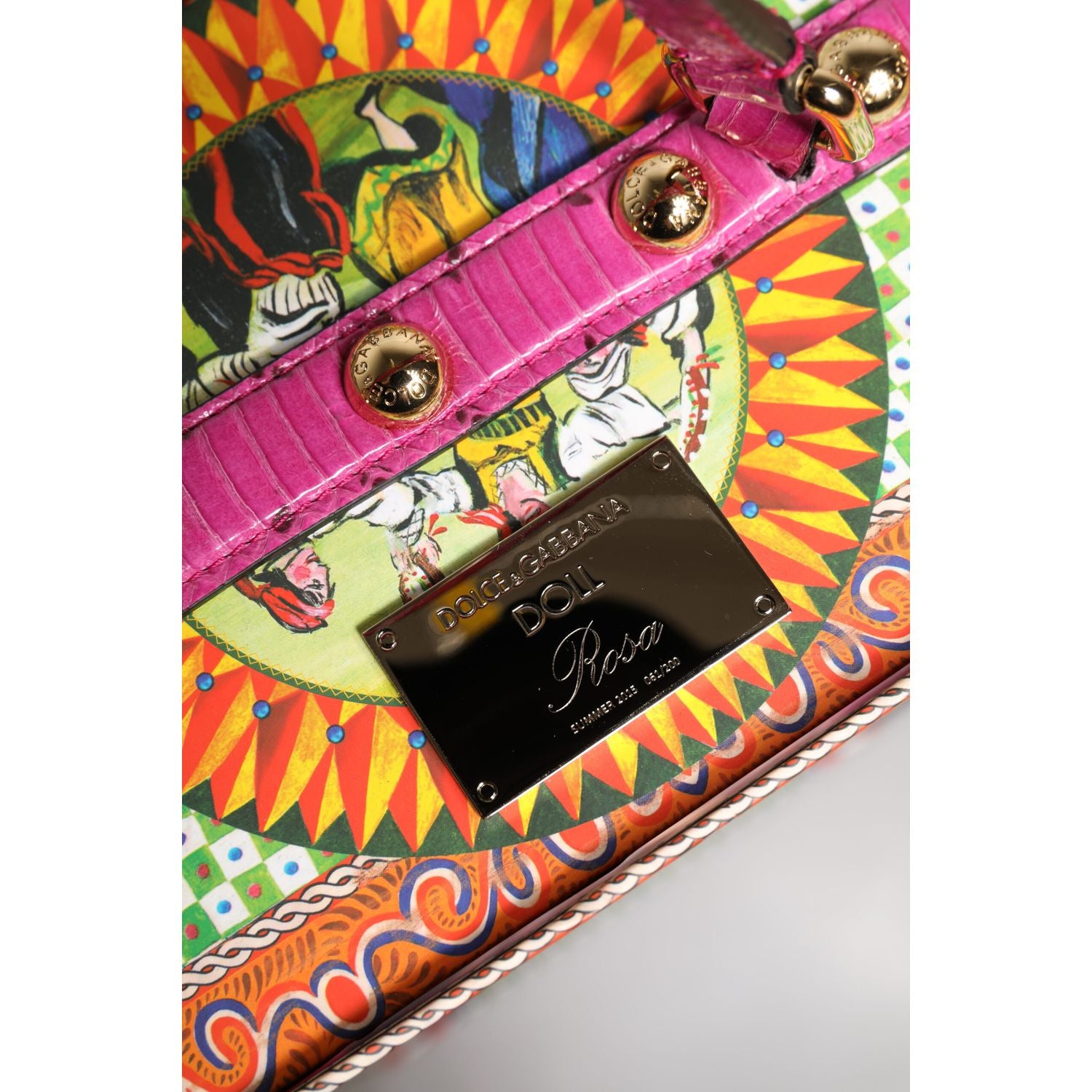 Dolce & Gabbana Pink Dress Ceramic Porcelain Fashion Leather Sicily Dolls