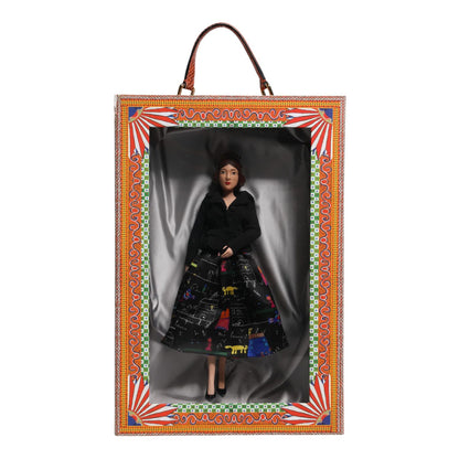 Dolce & Gabbana Black Dress Ceramic Porcelain Fashion Leather Sicily Dolls