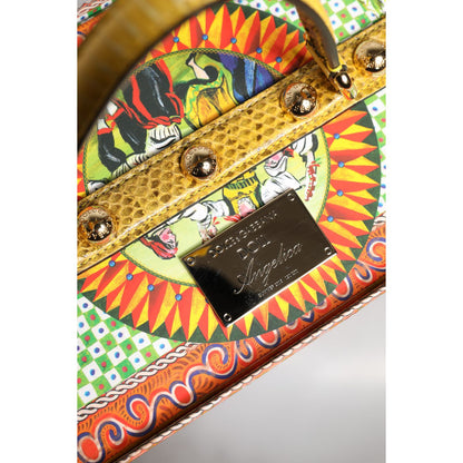 Dolce & Gabbana Red Dress Ceramic Porcelain Fashion Box Leather Sicily Dolls