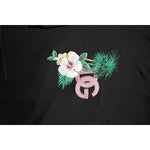 Dolce & Gabbana Black Embroidery Hooded Sweatshirt Sweater