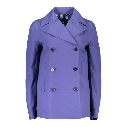 Gant Blue Cotton Jackets & Coat
