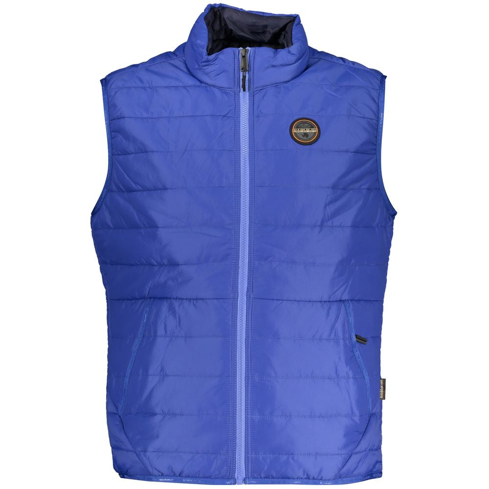 Napapijri Blue Polyester Men Jacket